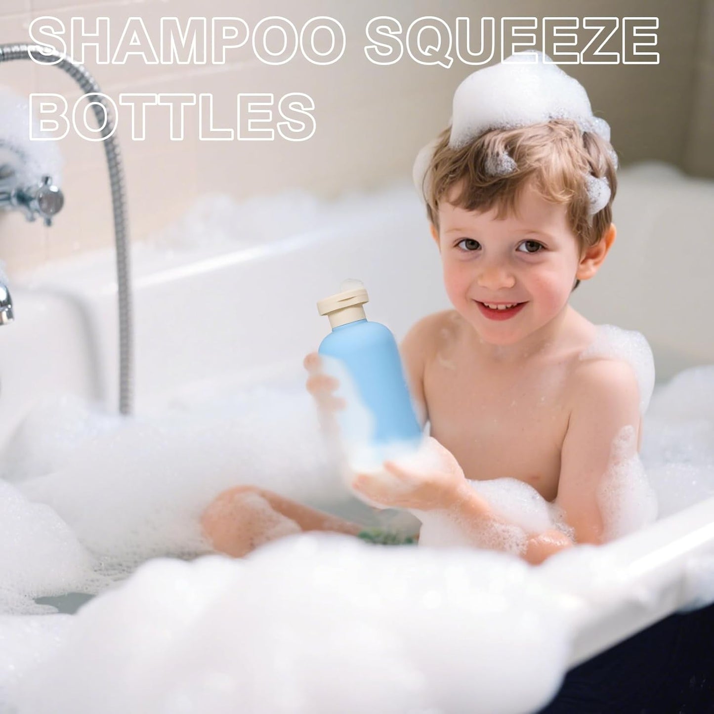 ASEVAT 6.7oz Refillable Plastic Travel Shampoo Bottles, Empty Travel Shampoo and Conditioner Bottles Reusable, Leak Proof Travel Size Shampoo Bottle, Hand Soap Dispenser for Vacation, Gym, Home