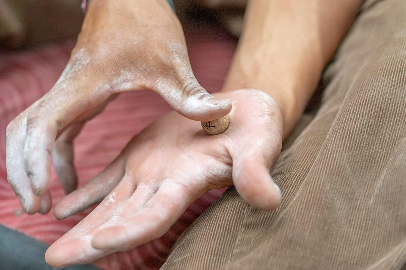 Travel Cork Massage Ball | Lightweight, Sustainable Alternative to Lacrosse Ball for Muscle Pain Relief (Extra Small 0.75 Inch (Pack of 3), Sanded Cork)