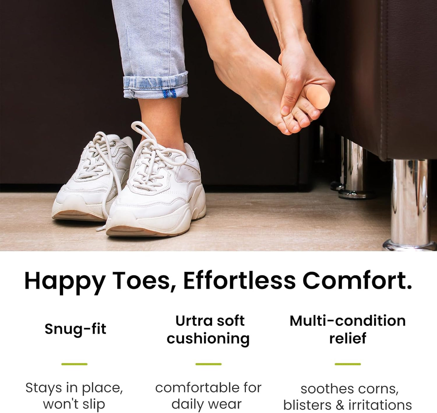 Bukihome 8 Pcs Gel Toe Cap, Big Toe Protector for Women Men - Cushions and Protects to Cover Toes, Relief Toe Pain from Ingrown Toenails, Corns, Blisters, Hammer Toes (Large Size)