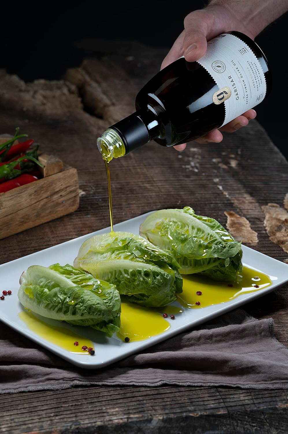 Garisar High In Polyphenol Premium Extra Virgin Olive Oil (>600 ppm), Low Acidity (Max 0.2%), NYIOOC 2025 Gold Medal Winner, Organic Agriculture Hand Picked, Cold Pressed, 100% Arbequina - Pack of 1