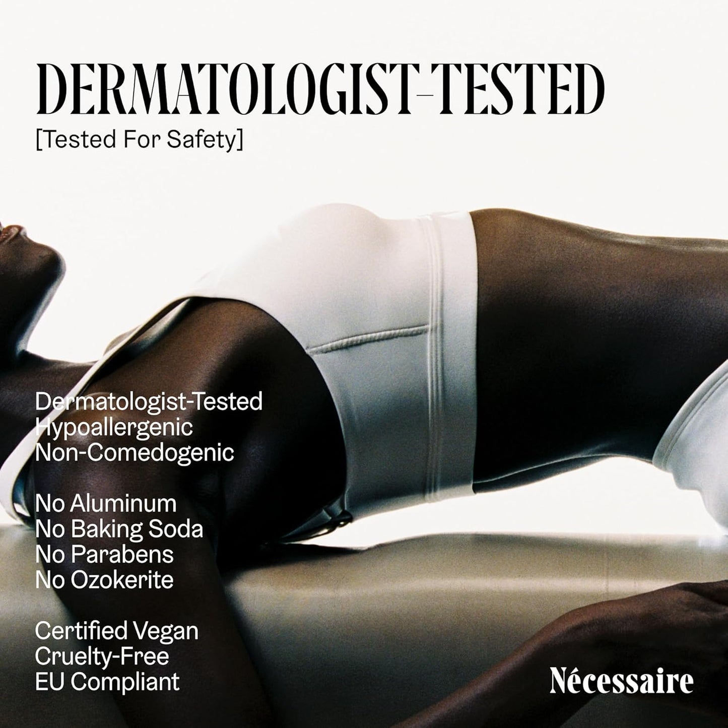 Nécessaire The Deodorant Fragrance-Free | Natural Aluminum Free Deodorant For Women & Men. Extra Strength Treatment with Mandelic Acid. Free of Baking Soda, Ozokerite & Parabens (75 g/2.5 oz)