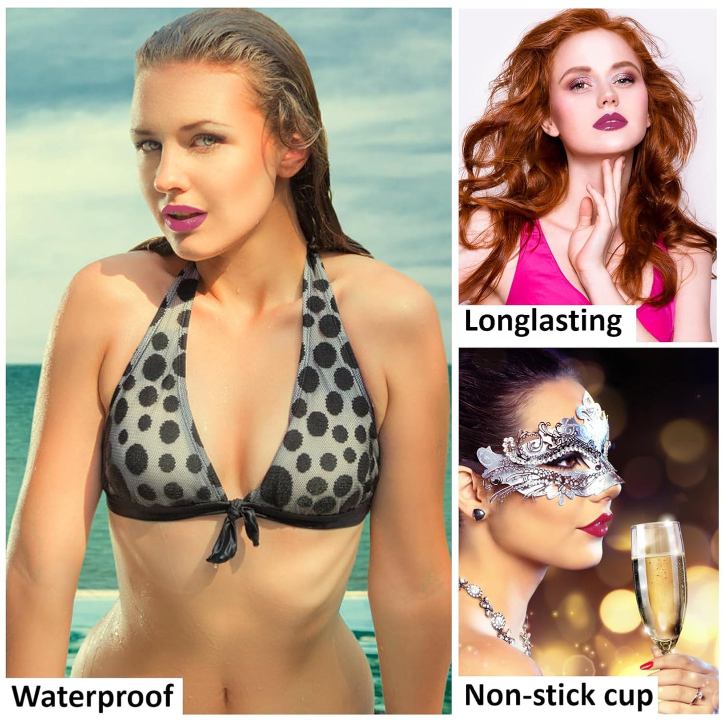 1 Pack Crystal Flower Jelly Lipstick,Magic Color Changing Lipstick,PH Clear Temperature Color Changing Lip Gloss,Lip Balm,Long Lasting Nourishing Moisturizing Lip Stick Set 07