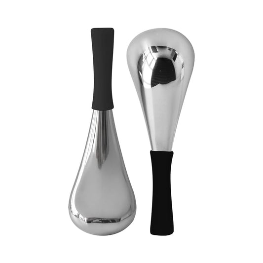 Ice Globes for Face & Eyes, Unbreakable Stainless Steel Cryo Sticks for Beauty Routines, Facials Cold Roller Cooling Globes for Puffiness, Wrinkles, Dark Circles, Headaches(Black)