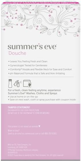 Summer's Eve Douche, Vaginal Douche for Women, Island Splash, 2 Units, 4.5 Oz Each, (Pack of 8)