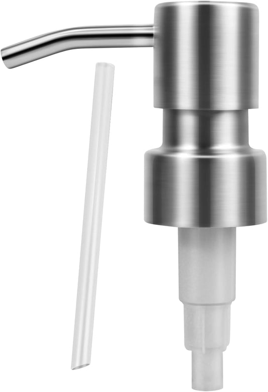 1 pcs 304 Stainless Steel Soap Dispenser Pump - Standard 28/400 Thread Replacement for Hand Soap Lotion Bottles