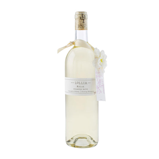 Lollia Relax Bubble Bath, 25 fl. oz., Lavender & Honey Scented Luxury Soap, Gentle & Moisturizing Fragranced Skin Care with Hydrating Ingredients for Women