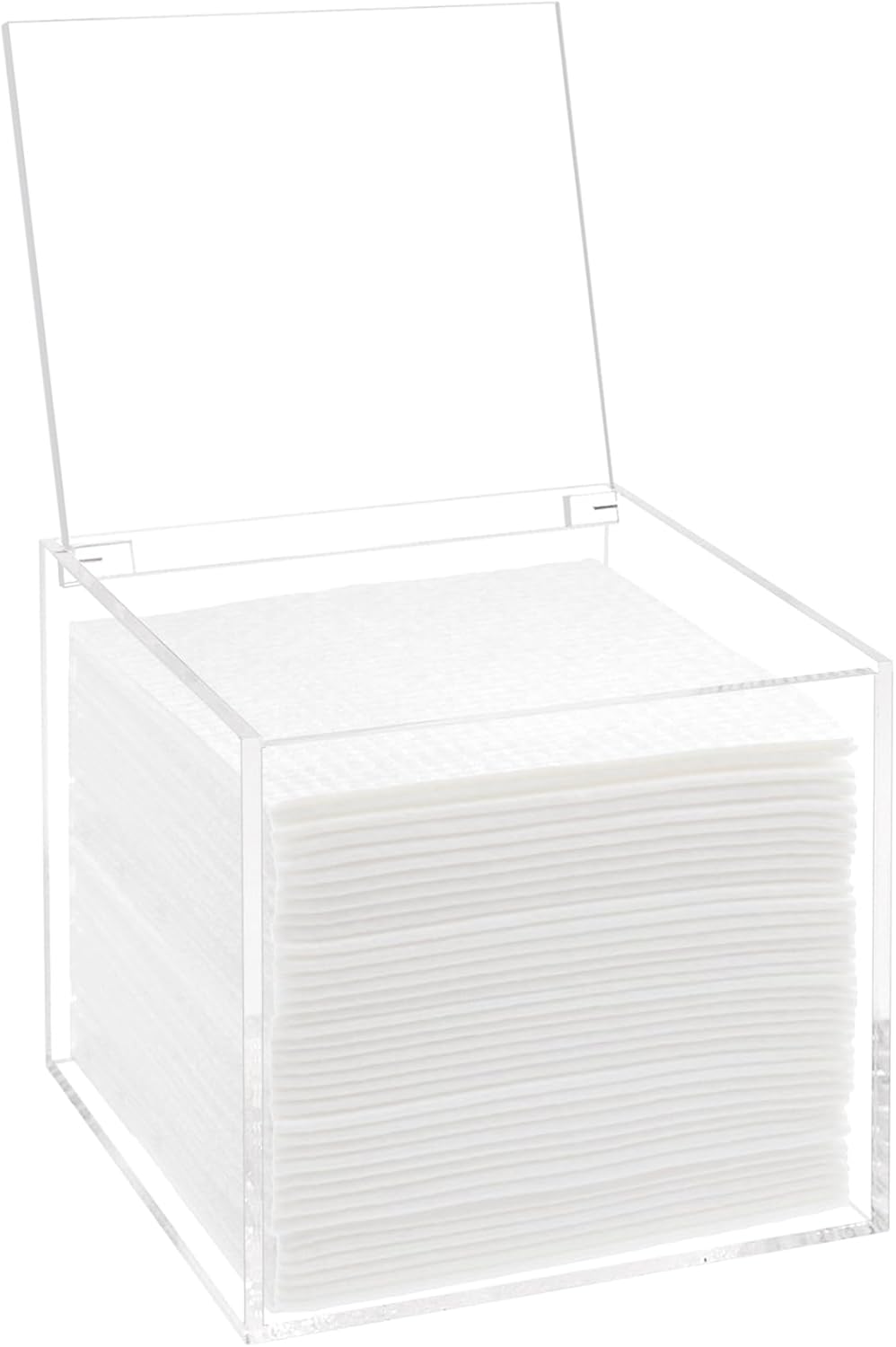 Face Towelettes Disposable Holder, Disposable Face Towel Container Acrylic, Facial Towels Storage Box, Clear