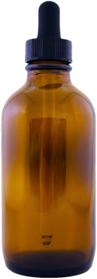 Amber Glass Bottle 4oz with Dropper(12 pack)