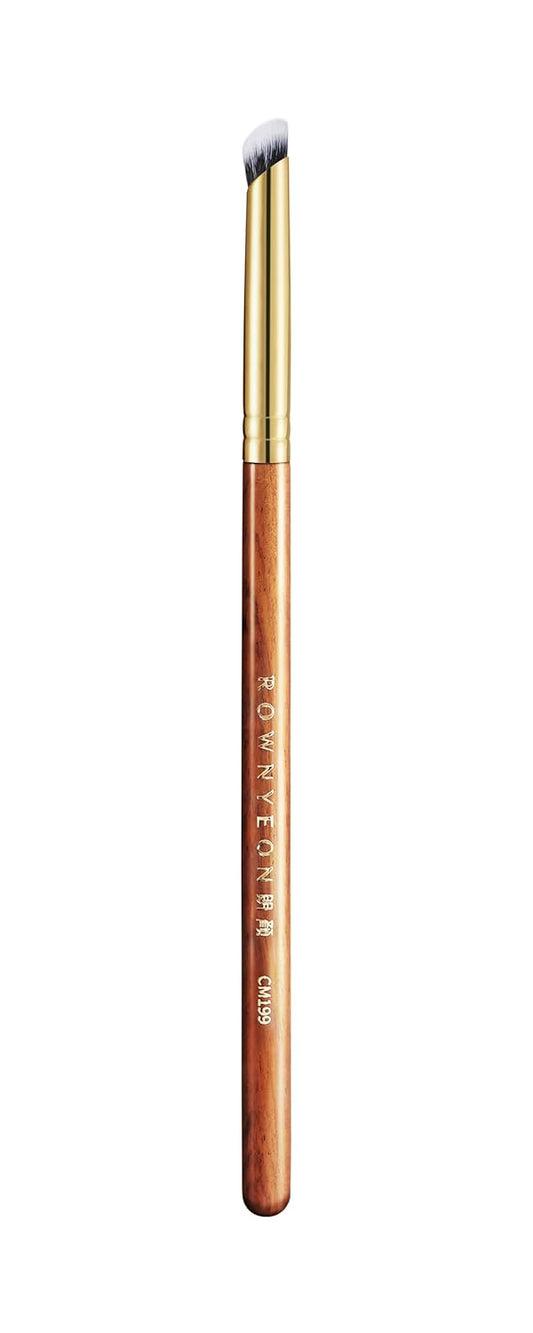 Desert Oak Series MicroBlur Tap Concealer - 6mm Finger-Tip Precision Brush for Tear Troughs & Acne Spots, Vegan Nylon, Bubinga Handle (CM 199)