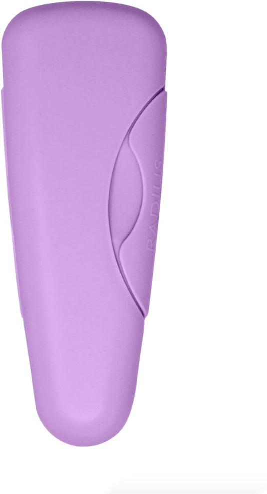 RADIUS Razor Travel Case, BPA-Free Recycled Plastic, Portable for Bathroom, School, Home, Camping - Lavender