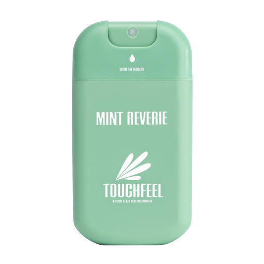 Spray Hand Sanitizer Travel Size Scented - Refillable Hydrating Hand Sanitizers Portable Design Travel Essentials (Mint Reverie) 0.93Fl Oz