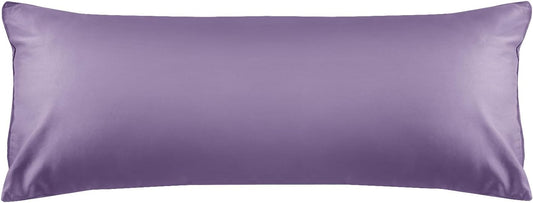 Warmstar Cotton Body Pillow Cover 1 Pack, 600 Thread Count Body Pillow case 20"x54", Long Body Pillow Case Cover Soft Breathable with Envelope Closure,Plum