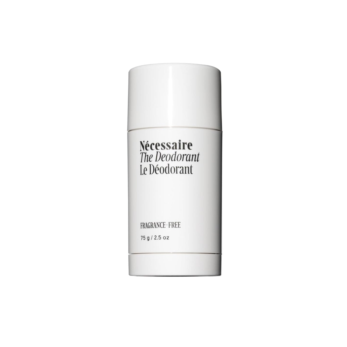 Nécessaire The Deodorant Fragrance-Free | Natural Aluminum Free Deodorant For Women & Men. Extra Strength Treatment with Mandelic Acid. Free of Baking Soda, Ozokerite & Parabens (75 g/2.5 oz)
