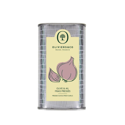 Fresh Garlic Olive Oil by Oliviers & Co. | Italian Extra Virgin Olive Oil for Cooking & Dipping | Gourmet Flavored EVOO, Cold Pressed, All-Natural (8.45 Fl Oz (Pack of 1), Fresh Garlic)