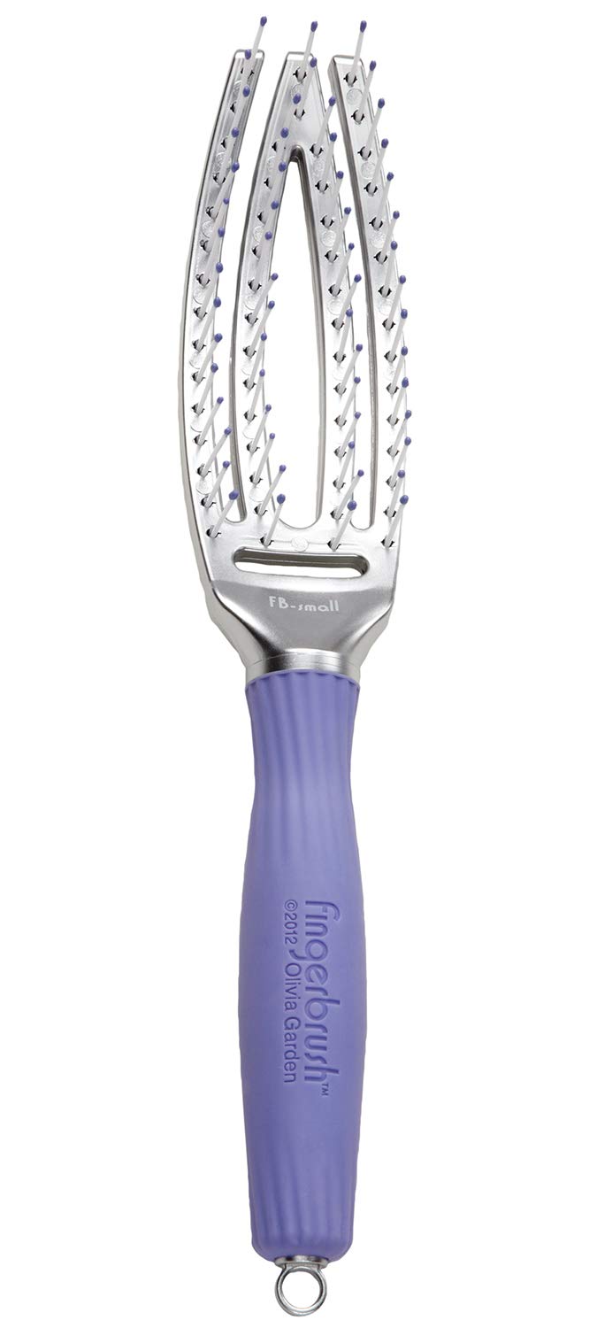 Olivia Garden Finger Brush Scalp-Hugging & Vented Paddle Hair Brush FB-SM (Small)