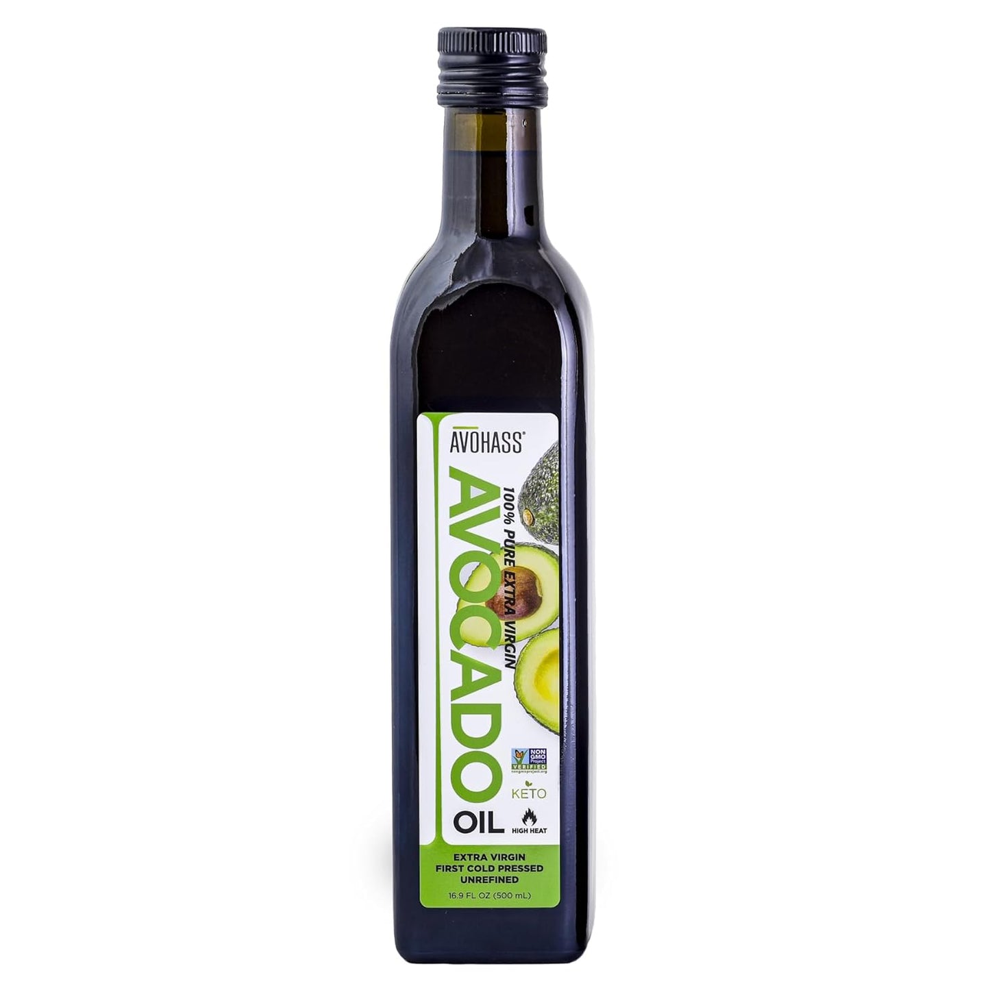 Avohass New Zealand Extra Virgin Avocado Oil 16.9 fl oz Bottle