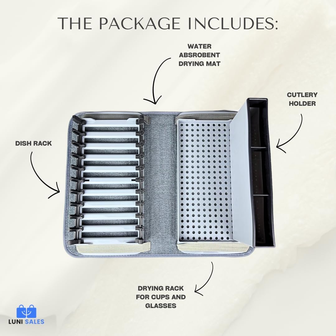 Drying Mat - Dish Mat Drying Kitchen Mat - Dish Rack Mat - Absorbent Dish Drying Mat - Drying Mat for Kitchen Counter - Dish Drying Mat - Dish Mat