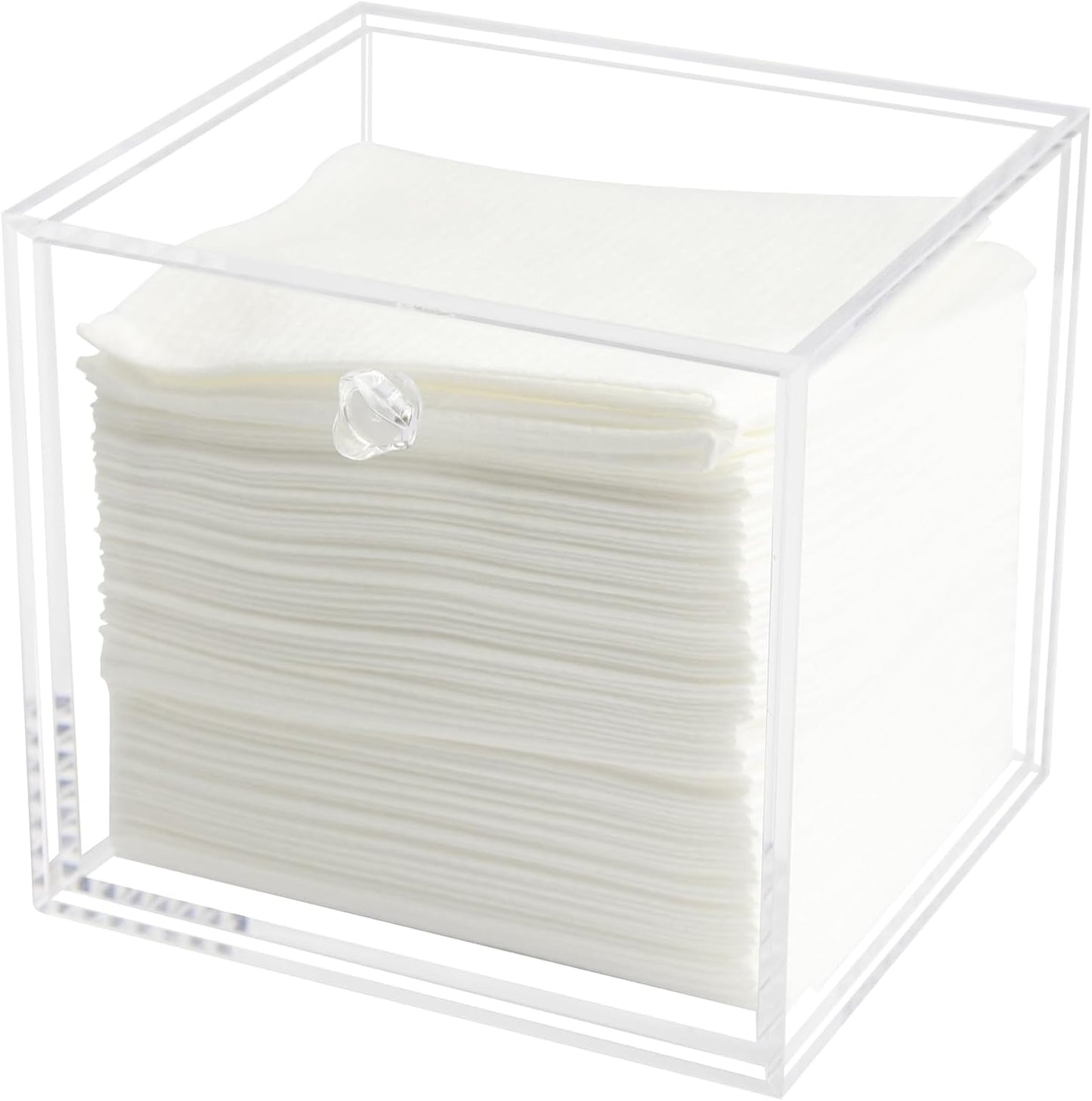 Face Towel Holder Compatible with XL, Disposable Face Towel Container Box, Clear