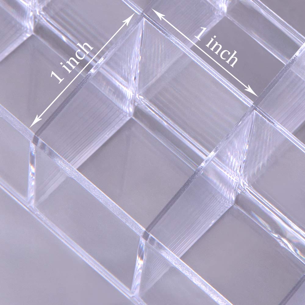 Benbilry Lipstick Holder, 24 Slots Clear Acrylic Lipstick Organizer Display Transparent Makeup Organizer(24 slots)