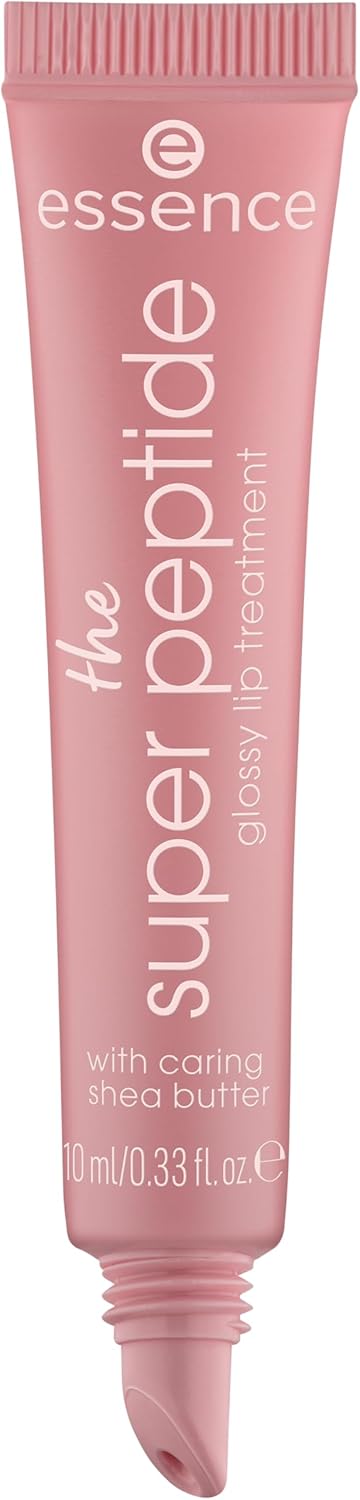 essence | The Super Peptide Glossy Lip Treatment | Hydrating, Nourishing and Non-Sticky | Vegan, Gluten Free and Cruelty Free (03 |Toffeetastic!)