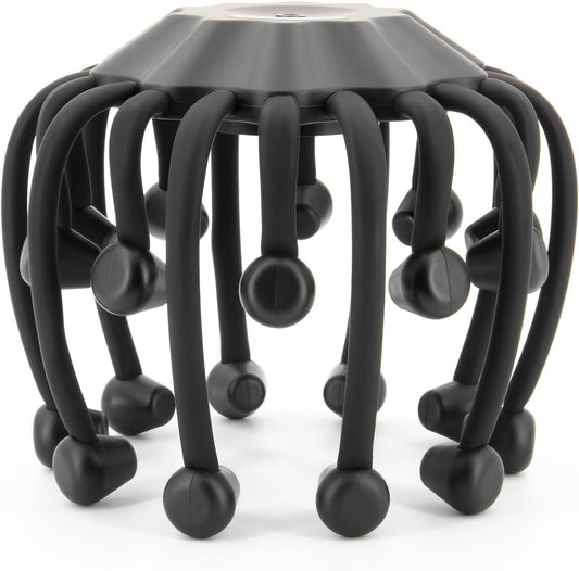 Electric Scalp Massager - Octopus Head Massager Stress Relax, 20 Claw Multi-Configuration Array Vibrating Nodes, 5 Modes, Bluetooth Music, Hair Scalp Relaxation, Fatigue Relief