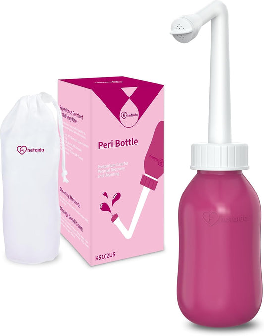 Peri Bottle for Postpartum Care, Perineal Bottle for New Mom Postpartum Essential, 10 Oz Upside Down Peri Bottle for Postpartum Recovery, Portable Bidet for Women