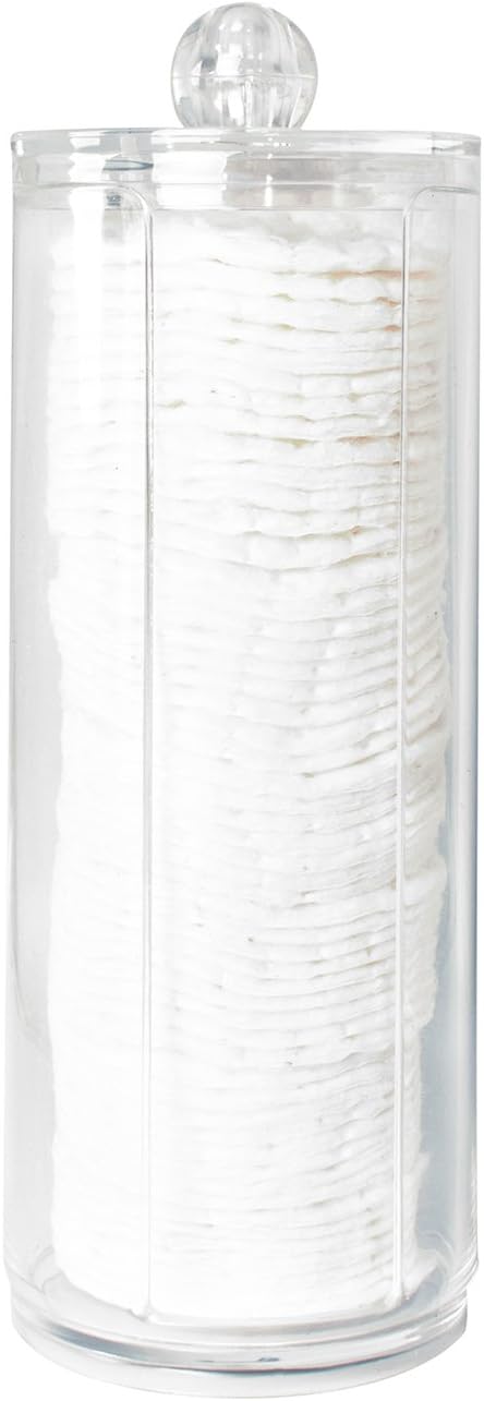Super Z Outlet Cosmetic Cotton Pad Rounds Holder Makeup Removers Clear Acrylic Organizer Storage Display Rack