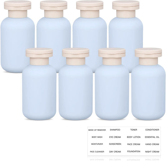 Travel Shampoo Bottle, Empty Plastic Squeeze Bottles 3.4oz with Flip Cap, Lotion Container for Toiletries