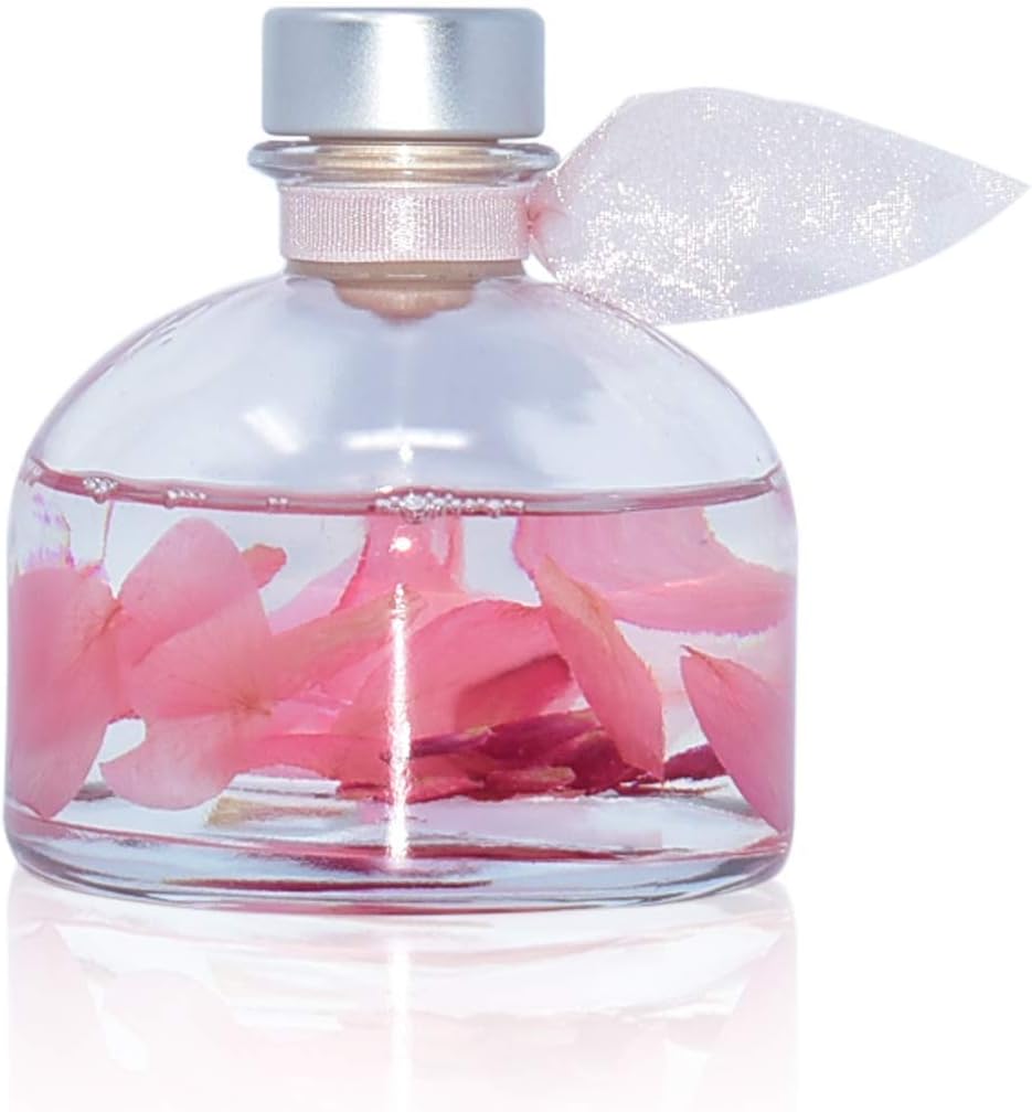 LOVSPA Reed Diffuser Set, Moroccan Rose Scented Oil Diffuser with Sticks, Home Fragrance Accessories for Bathroom Shelf Decor, Aroma Diffusers for Home or Office Desk, USA Made