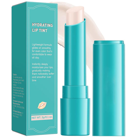 Lip Tint Hydrating, Moisturizing Lip Oil Balm, Long Lasting Waterproof Lip Gloss Non-Stick Cup Lipstick Set, Natural Ingredients Strong Moisturizing Lipstick (Clear Shimmer)