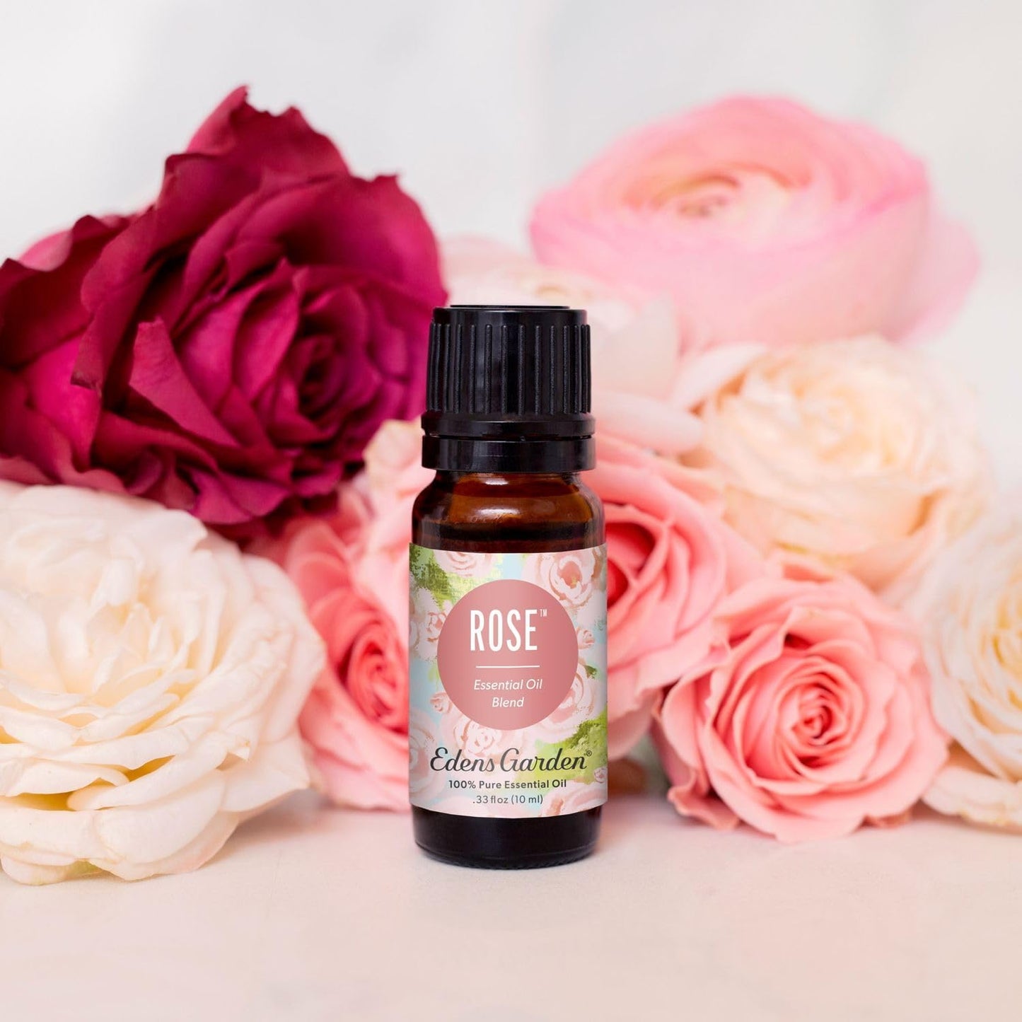 Edens Garden Rose Essential Oil Blend – 100% Pure Therapeutic Grade, Aromatherapy, Relaxation, Skin Therapy, Clean Perfume & Fragrance Alternative, Floral Aroma for Diffusers & DIY 10 ml (.33 fl oz)