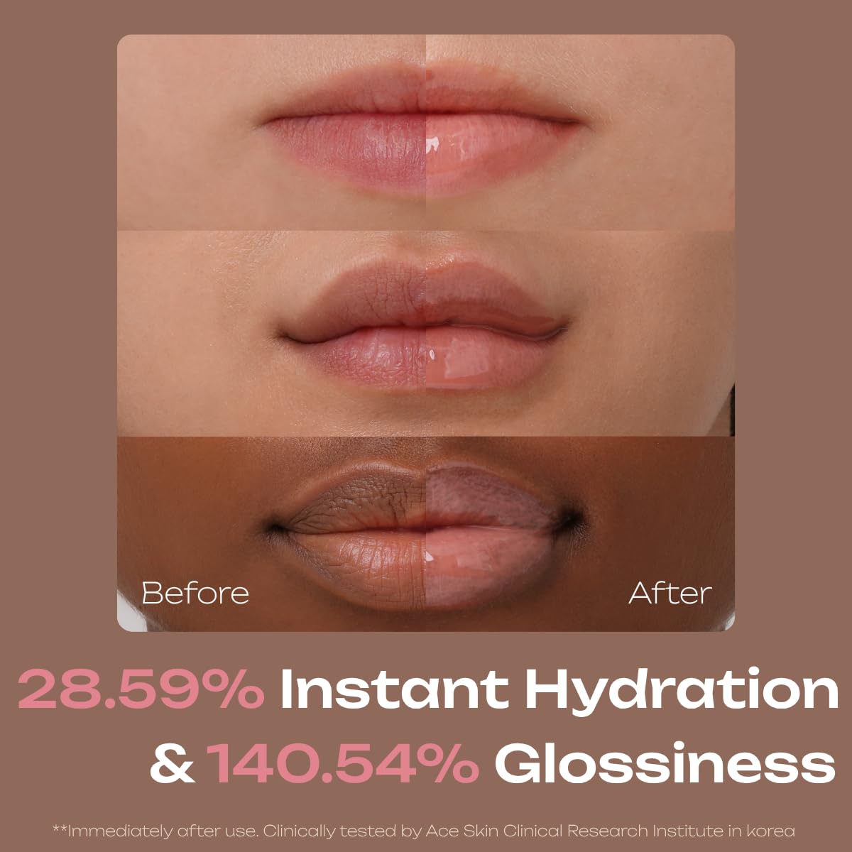 PDRN Tinted Lip Serum – High Gloss Ultra Hydrating Natural Glow, Non-Sticky Volumizing Color Glaze with Long-Lasting Shine, Nourishing Moisturizing Repair for Chapped Lips (0.34 oz)