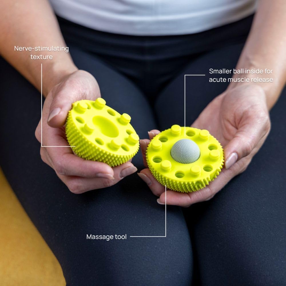 NABOSO Original Neuro Ball - Neuroscience-Based Textured Foot Massage Ball, Professional Myofascial Release Tool for Plantar Fasciitis Relief and Recovery