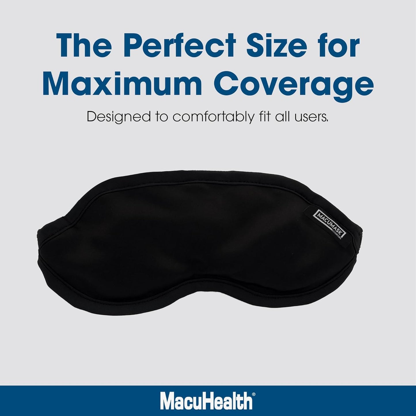 MacuHealth MacuMask Essential - Moist Heat Eye Compress for Dry Eyes, Blepharitis, MGD & Digital Eye Strain, Adjustable Strap, SterilEyes Technology, Microwave & Freezer Safe, Hot or Cold Compress
