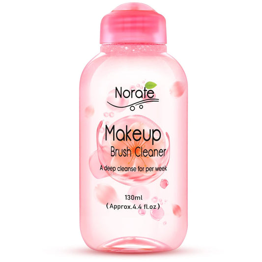 Norate Makeup Brush Cleaner, Make Up Brush Cleansers Solution, Makeup Cleaner for Makeup Brushes, Beauty Sponge, Powder Puff, Deep Clean Brush Shampoo, Gentle Formula Cruelty Free 4.4 FL.OZ