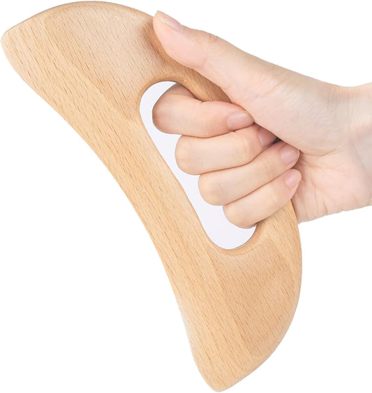 Wooden Cellulite Massager, Body Guasha Tool Wooden Guasha Tool for Body Guasha Wood Stick Massage Tool Lymphatic Drainage Body Muscle Relaxing- Wood Therapy Release Back Legs Shoulder Pain