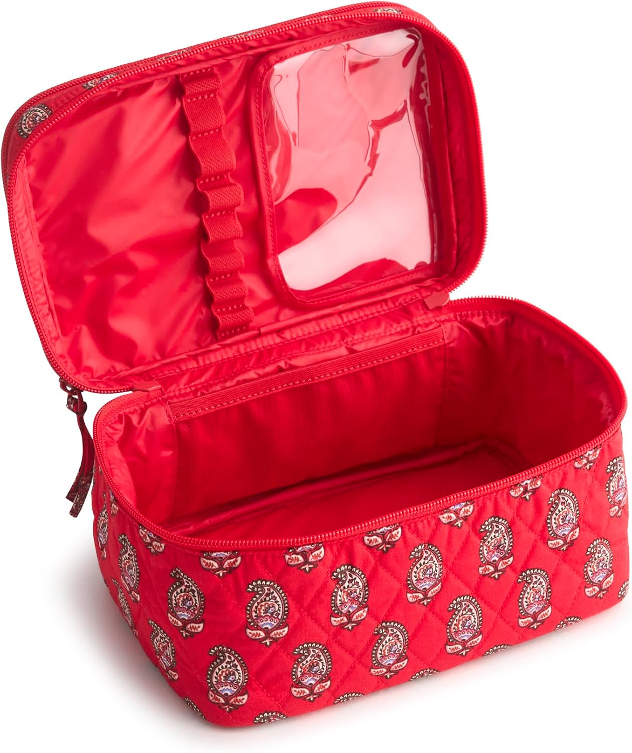 Vera Bradley Women's Premium Cotton Brush Up Cosmetic Case