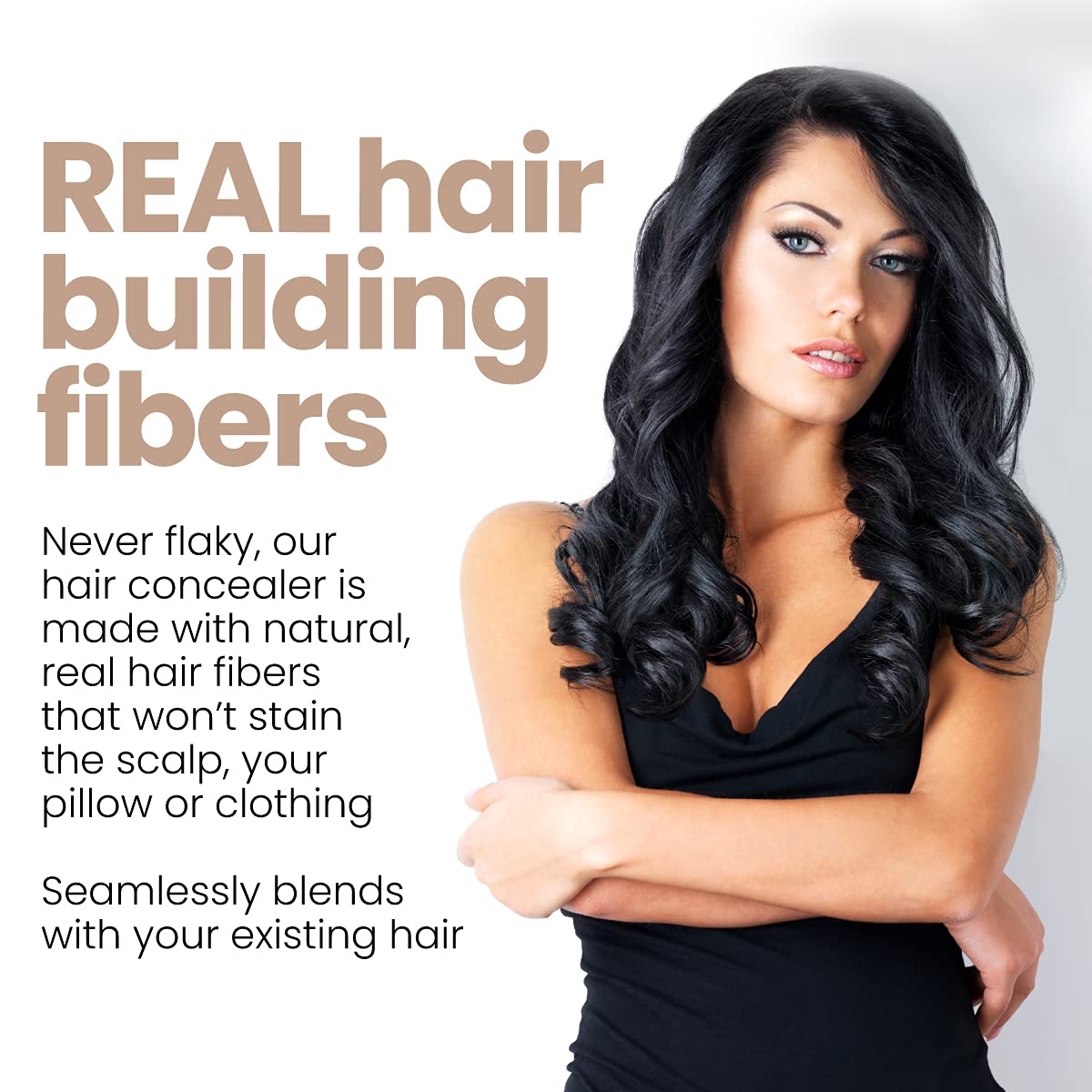 Hair Illusion Combo Kit - Hold Spray, 38g Hair Fiber Bottle, Applicator & Hairline Optimizer (Brown)