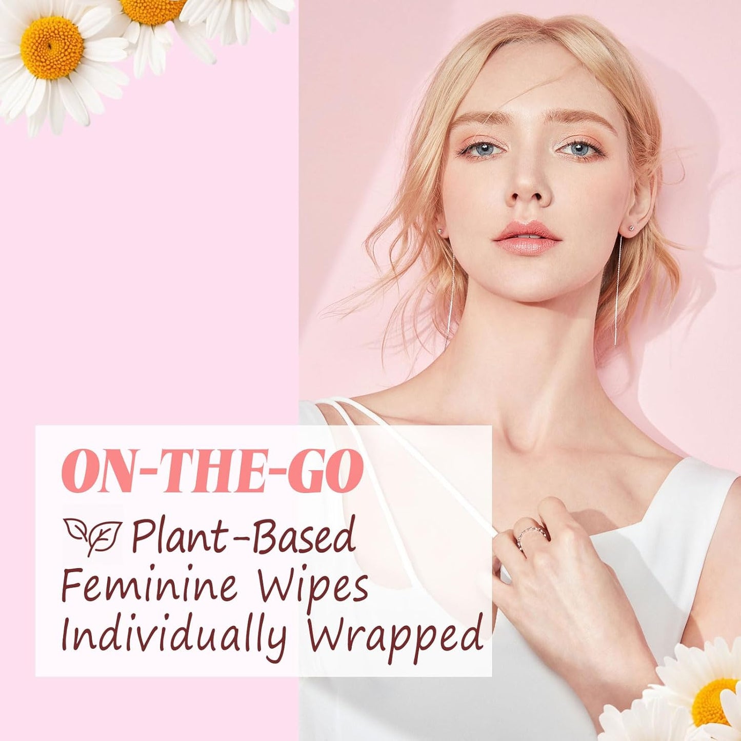 Feminine Wipes Individually Wrapped, Flushable Wipes Travel,Travel Wipes for Women,Feminine Care Wet Wipes Travel Size Vaginal Wipes for Adult, Girl and Homeless 300