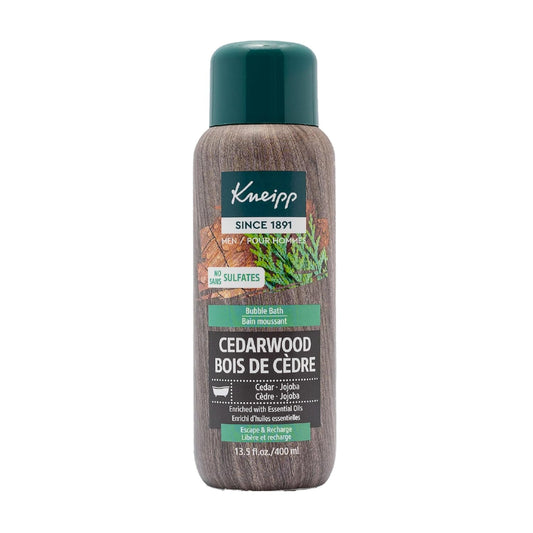 Kneipp Cedarwood Aromatherapy Bubble Bath - Good for a Luxurious Self-Care Experience - for Men Only - Vegan - Sulfate Free - 13.5 fl oz - Up to Eight Baths