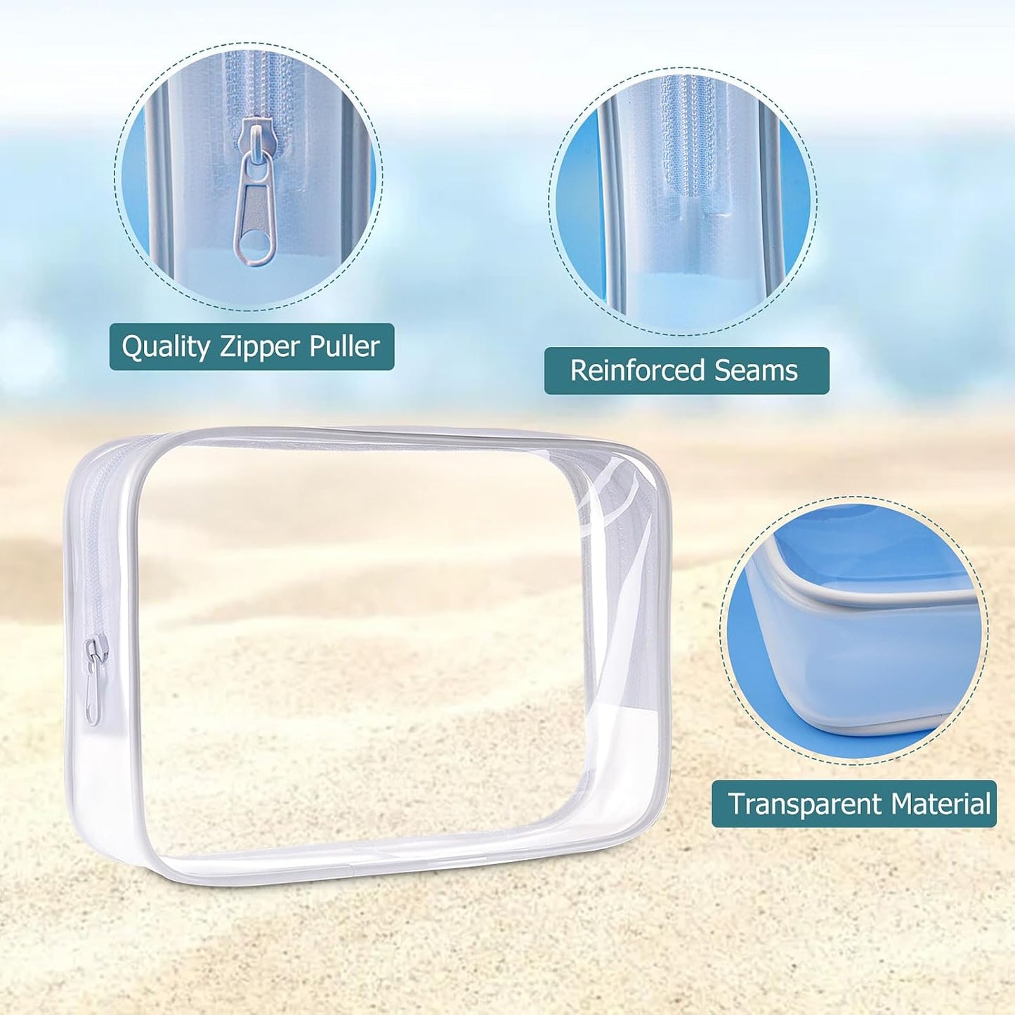 Cosywell Leakproof Squeeze Bottles Travel Kit - 4pc 3.4 oz TSA Approved for Shampoo, Conditioner and Toiletries