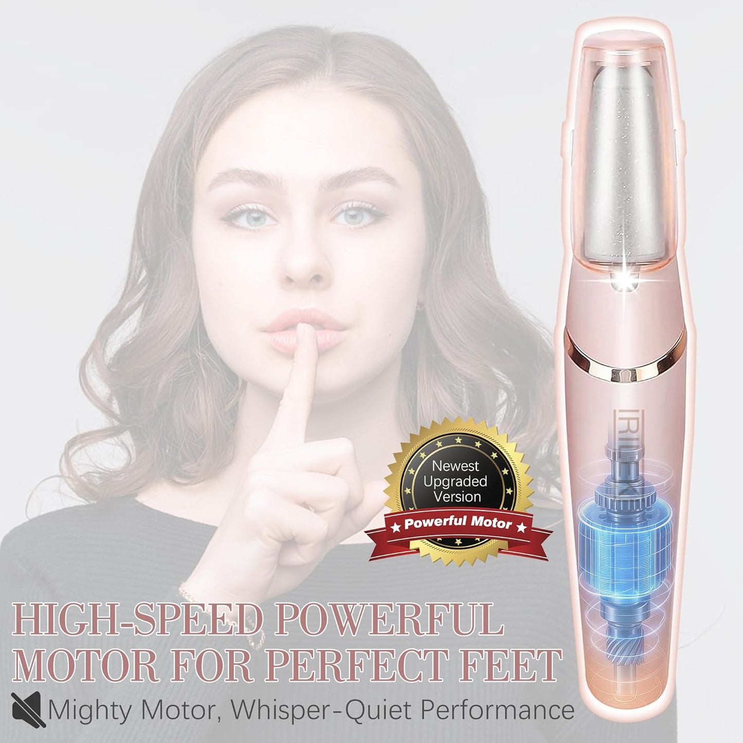 Upgraded Electric Callus Removers for Feet, Electric Foot Callus Remover, Rechargeable Portable Electronic Foot File Pedicure Tools, Professional Pedi Feet Care for Dry/Dead Skin, for Feet & Hands