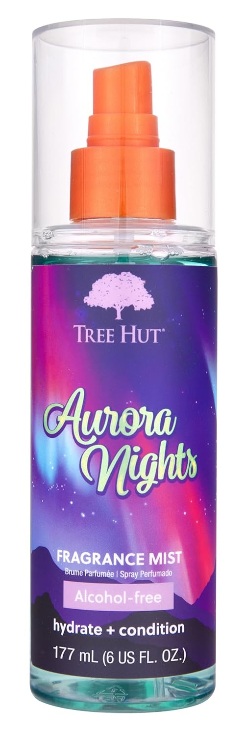 Tree Hut Fragrance Mist - Aurora Nights - 6 fl oz - Hydrating, Alcohol-Free Formula - Cozy Scent with Warm Pistachio and Toasted Marshmallow Notes