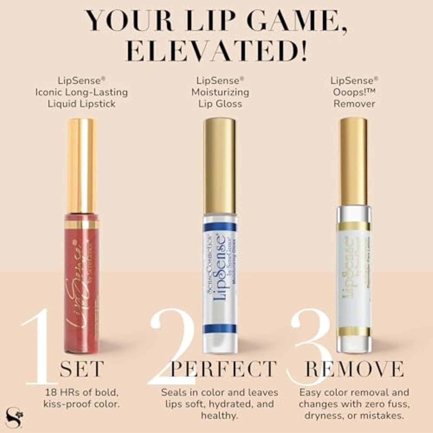 SeneGence LipSense Moisturizing Gloss – Hydrating, Long-Lasting Gloss with Shea Butter & Vitamin E, Vegan & Paraben-Free