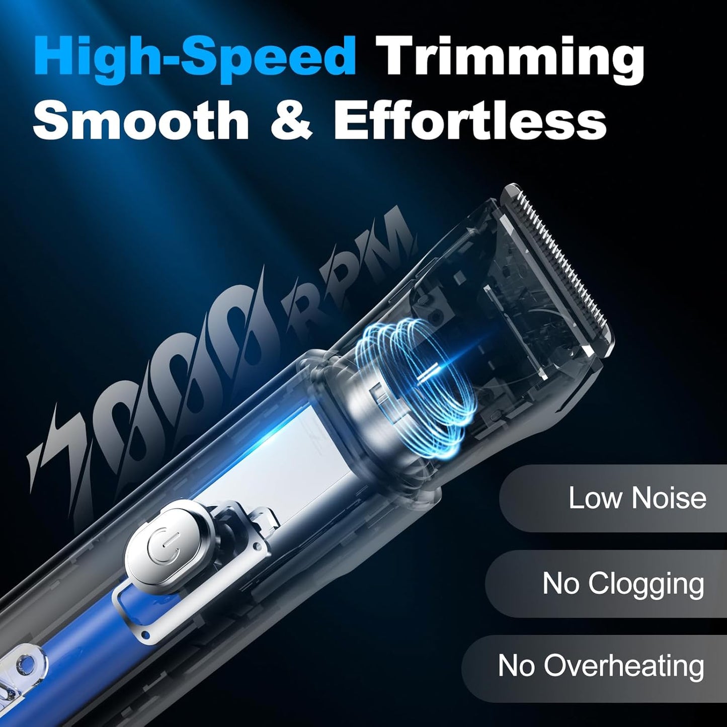 Body Hair Trimmer for Men, Manscape Electric Razor, Versatile Hair Trimmer for Groin, Beard, Nose/Ear Hair, Waterproof & USB-C Rechargeable, Travel Lock