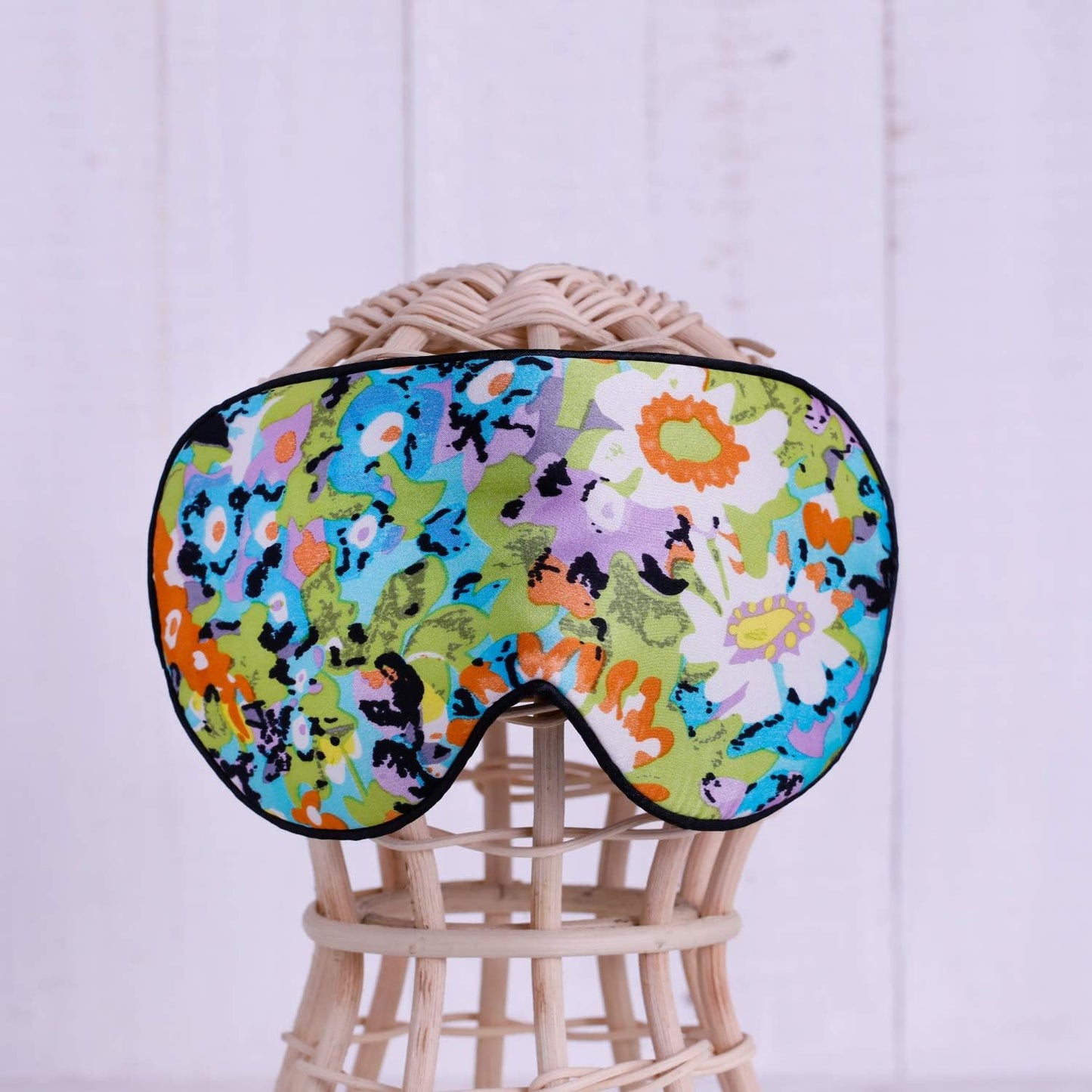 Maxfeel 100% Pure Silk Eye Mask - Sleep Eye Cover in Printed Colors (#17)