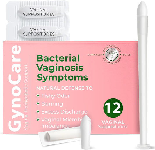 Bacterial Vaginosis Treatment | BV Treatment For Women | Boric Acid Suppositories For Women | Natural Homeopathic for Odor, Itching, Discharge, BV Imbalance | 12 Vaginal Suppositories