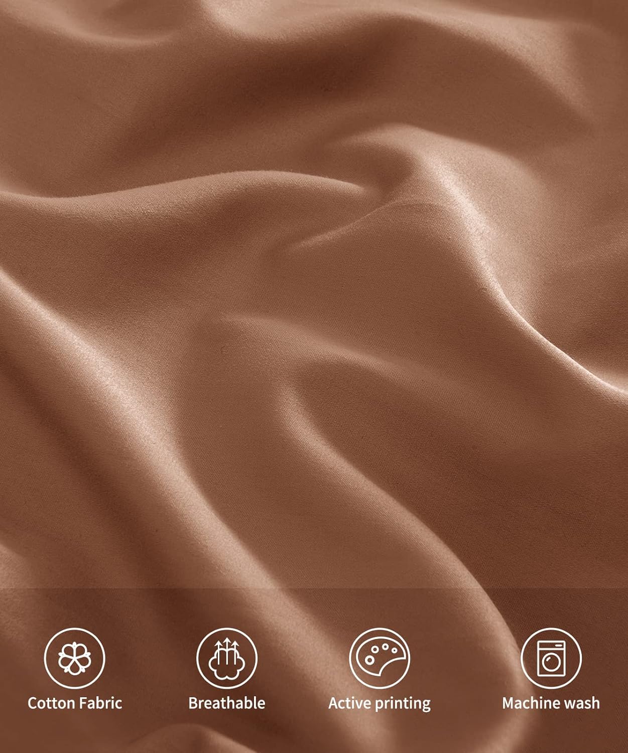 Warmstar Cotton Pillow Cases King Size Set of 2, 600 Thread Count Pillowcases 20x36 Inches, Soft Long Staple Cotton Pillowcases Breathable with Envelope Closure,Coffee Brown