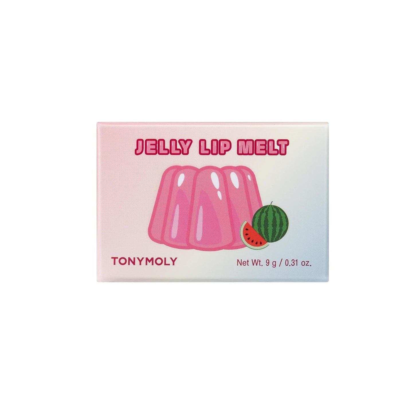 TONYMOLY Jelly Lip Melt – Watermelon Gloss, Moisturizing & Hydrating Korean Lip Balm, Nourishing Treatment, 0.31 oz
