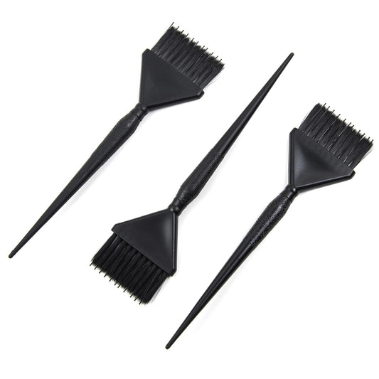 Classic Hair Color Brushes with Built-In Comb - 3 Tint Applicators for Salon Hair Coloring